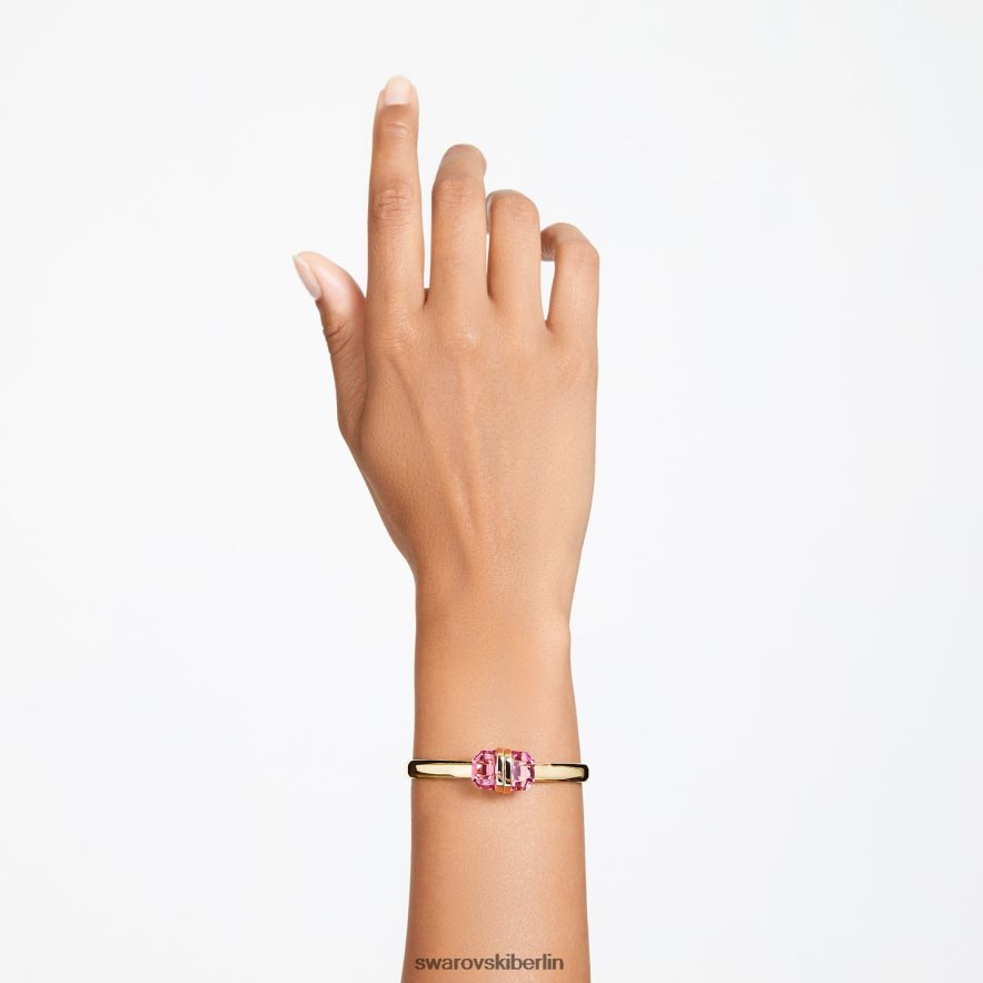 Swarovski transparenter Armreif Magnetverschluss, rosa, vergoldet Schmuck HLT448617