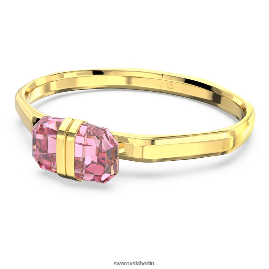 Swarovski transparenter Armreif Magnetverschluss, rosa, vergoldet Schmuck HLT448617