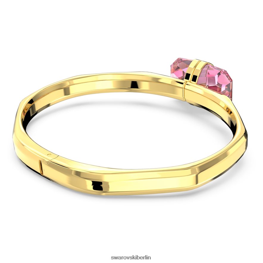 Swarovski transparenter Armreif Magnetverschluss, rosa, vergoldet Schmuck HLT448617