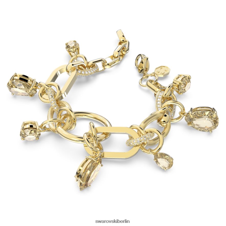 Swarovski Armband aus Bernstein braun, vergoldet Schmuck HLT448473