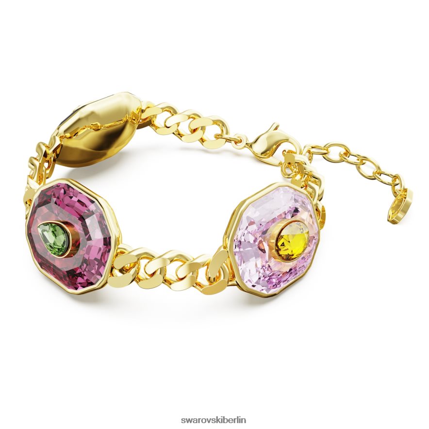 Swarovski Chroma-Armband Mischschliffe, mehrfarbig, vergoldet Schmuck HLT448426