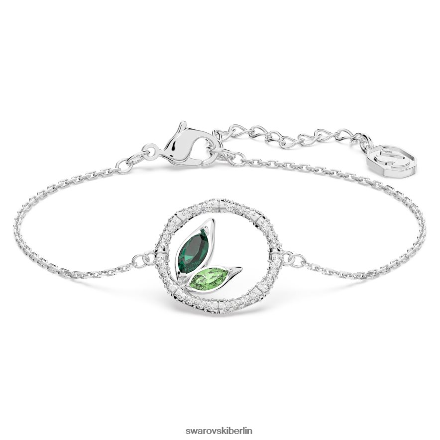Swarovski Dellium-Armband Bambus, grün, rhodiniert Schmuck HLT448441