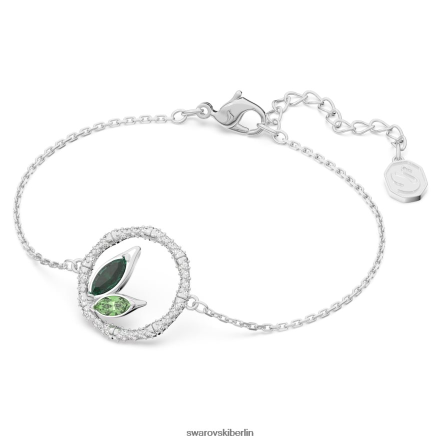 Swarovski Dellium-Armband Bambus, grün, rhodiniert Schmuck HLT448441