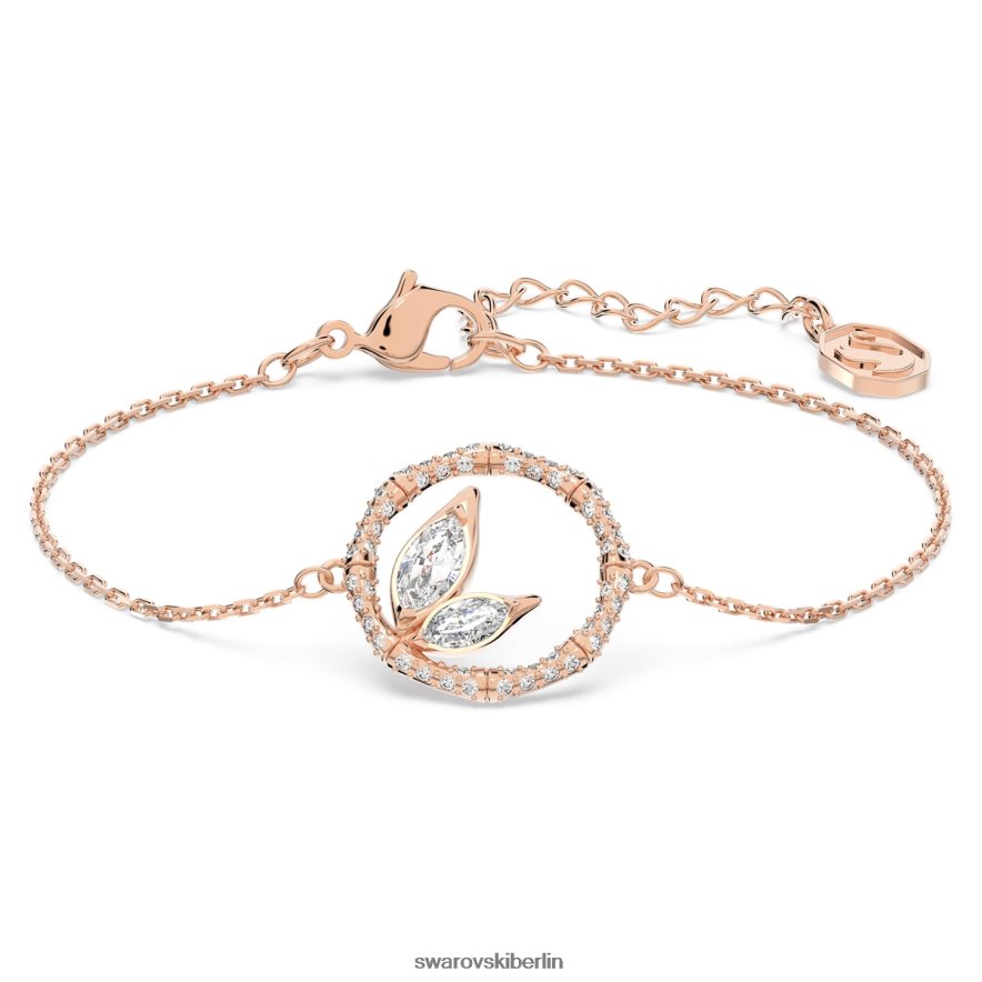 Swarovski Dellium-Armband Bambus, weiß, rosévergoldet Schmuck HLT448465