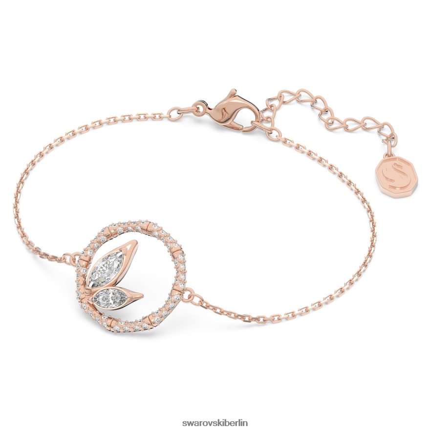 Swarovski Dellium-Armband Bambus, weiß, rosévergoldet Schmuck HLT448465