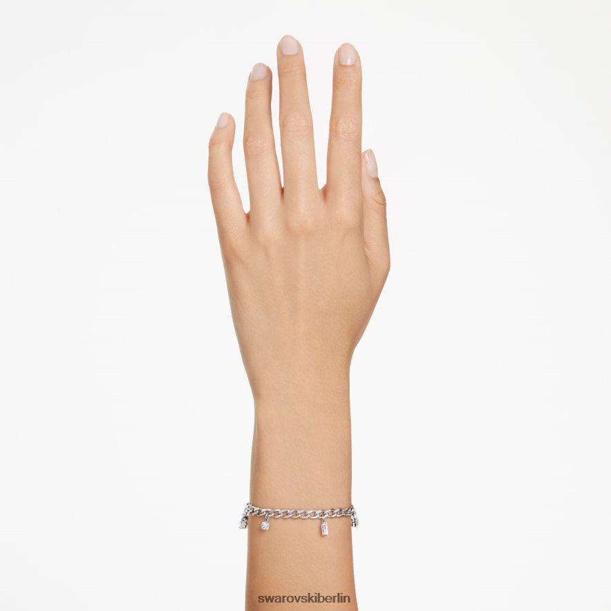 Swarovski Dextera-Armband Mischschliffe, weiß, rhodiniert Schmuck HLT448453