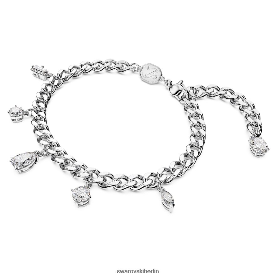 Swarovski Dextera-Armband Mischschliffe, weiß, rhodiniert Schmuck HLT448453