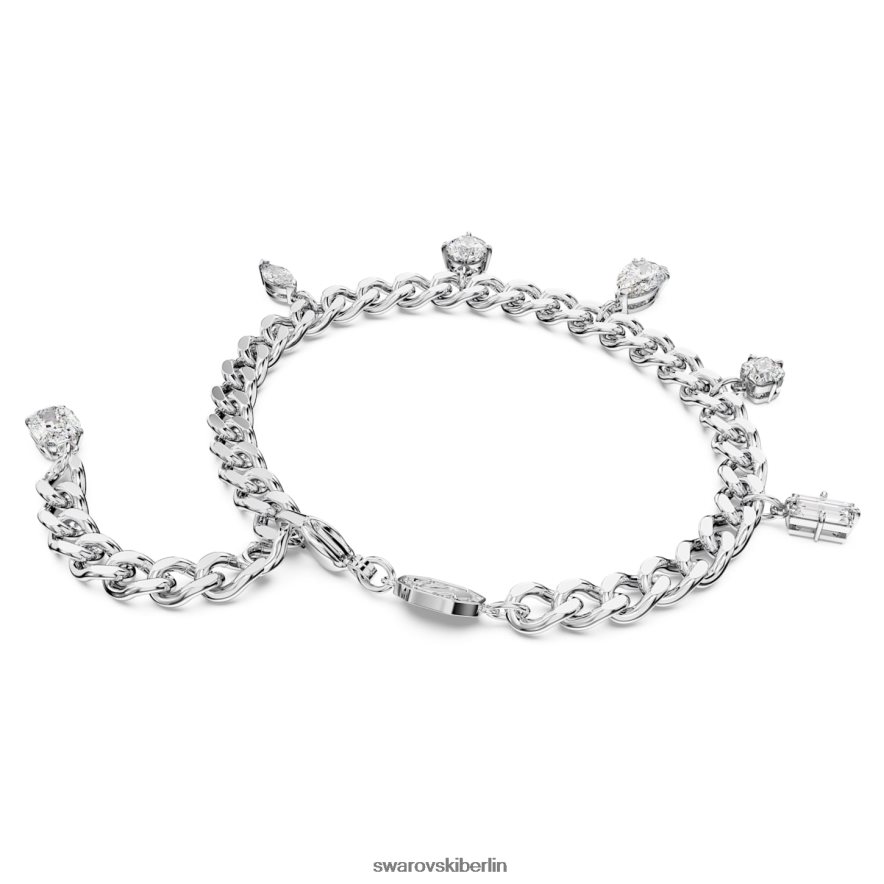 Swarovski Dextera-Armband Mischschliffe, weiß, rhodiniert Schmuck HLT448453