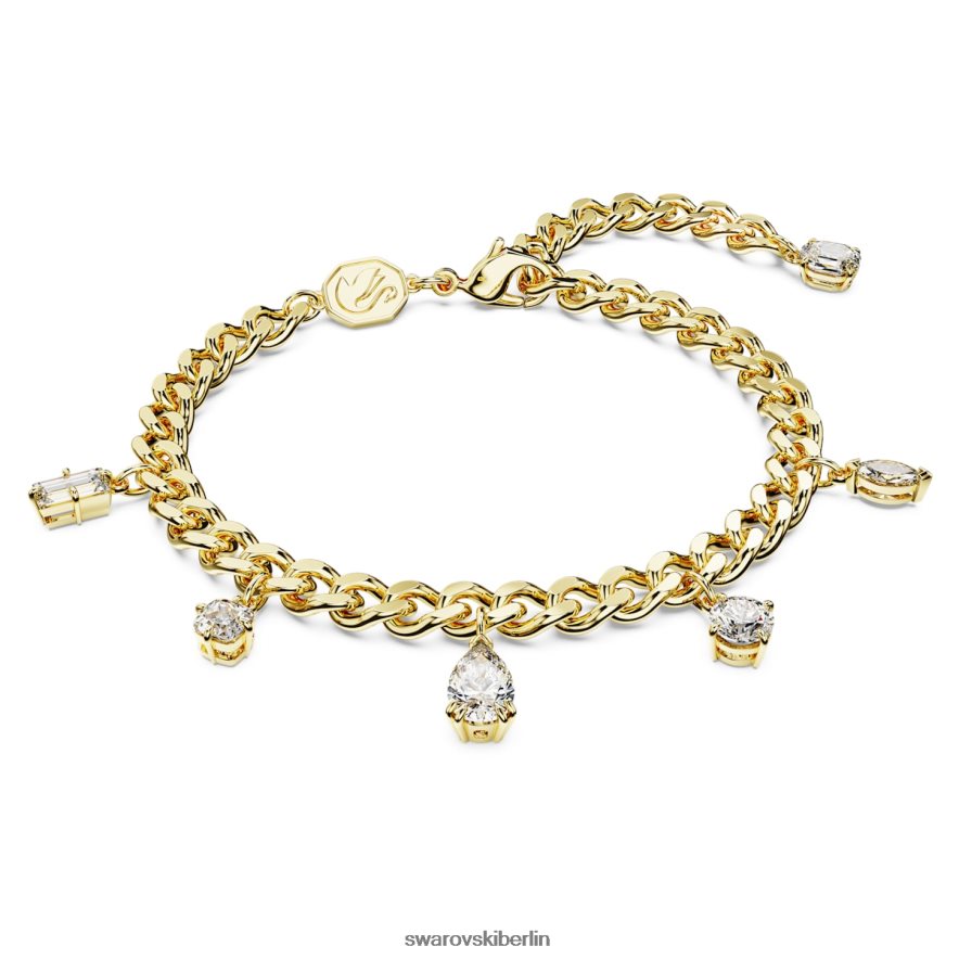 Swarovski Dextera-Armband Mischschliffe, weiß, vergoldet Schmuck HLT448460
