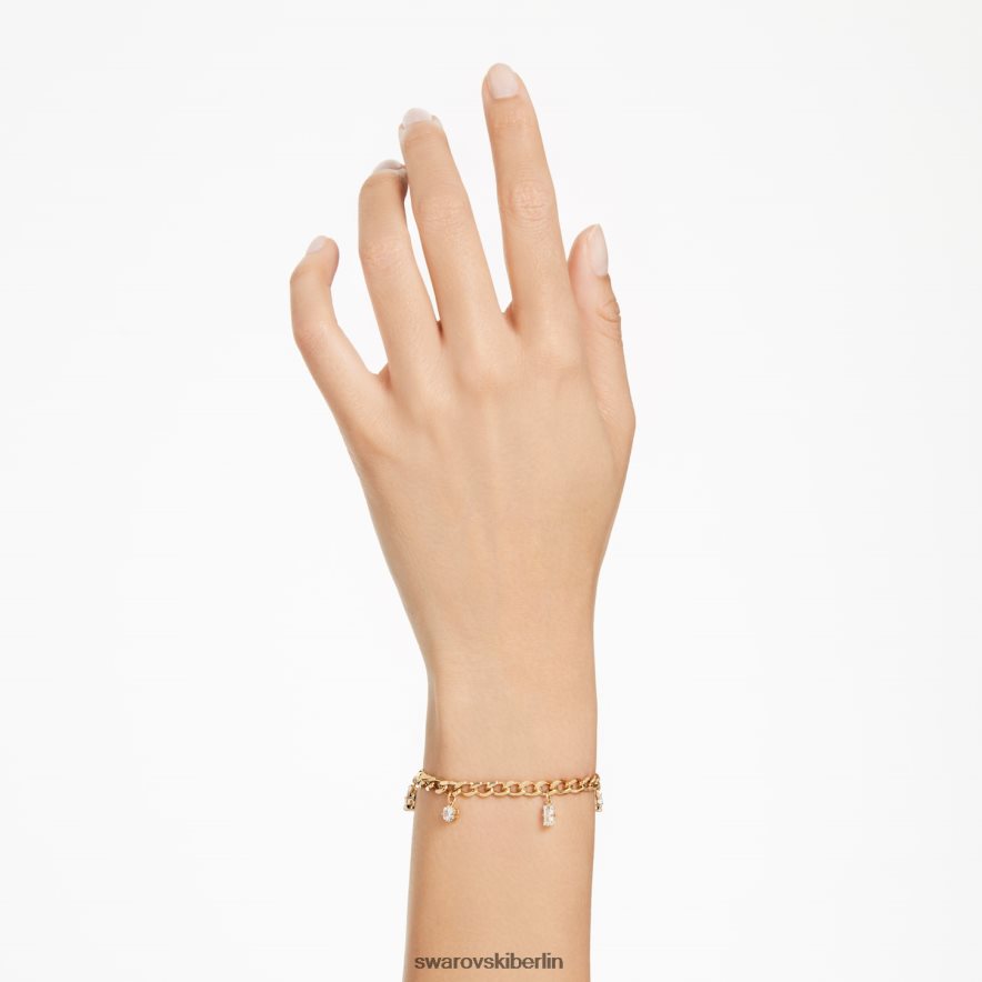 Swarovski Dextera-Armband Mischschliffe, weiß, vergoldet Schmuck HLT448460