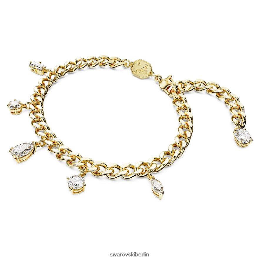 Swarovski Dextera-Armband Mischschliffe, weiß, vergoldet Schmuck HLT448460