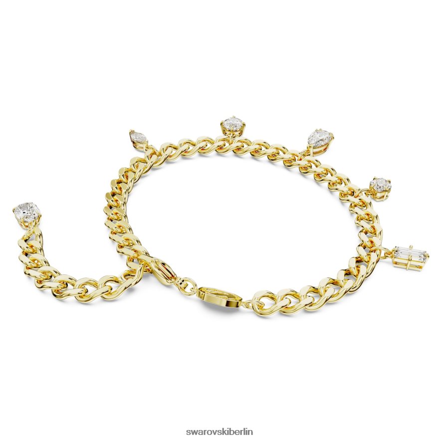 Swarovski Dextera-Armband Mischschliffe, weiß, vergoldet Schmuck HLT448460