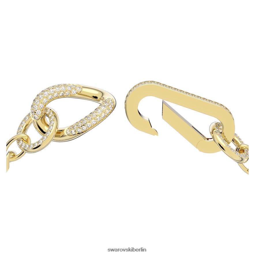 Swarovski Dextera-Armband Pavé, gemischte Glieder, weiß, vergoldet Schmuck HLT448422