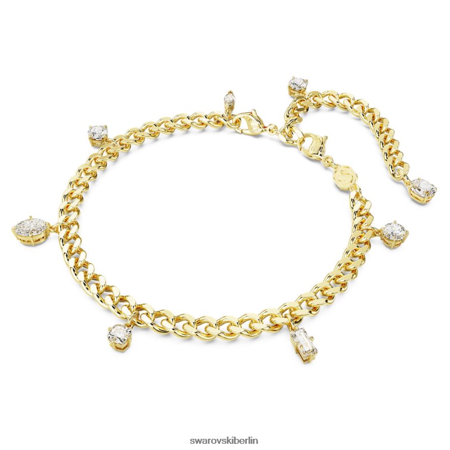 Swarovski Dextera-Armband und Fußkettchen Mischschliffe, weiß, vergoldet Schmuck HLT448461