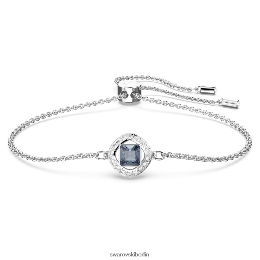 Swarovski Engelsarmband quadratischer Schliff, blau, rhodiniert Schmuck HLT448425