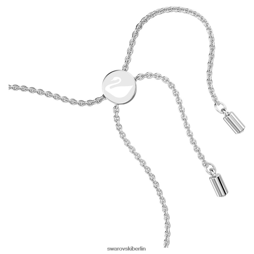Swarovski Engelsarmband quadratischer Schliff, blau, rhodiniert Schmuck HLT448425