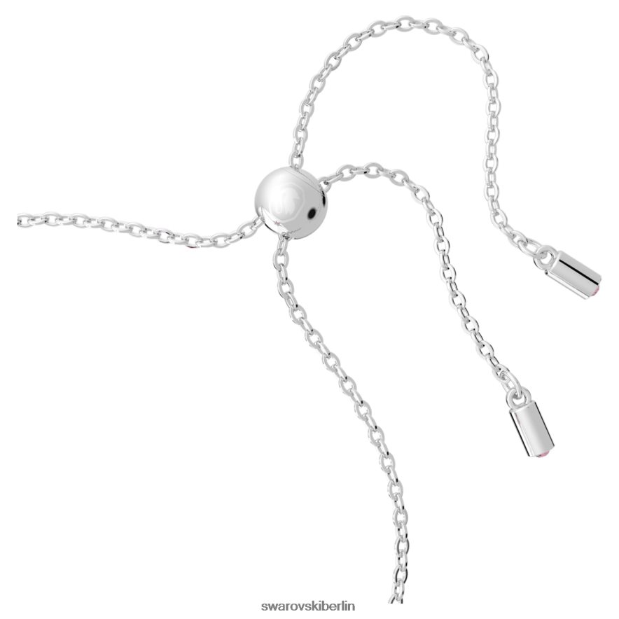 Swarovski Gema-Armband Mischschliffe, Blume, rosa, rhodiniert Schmuck HLT448417