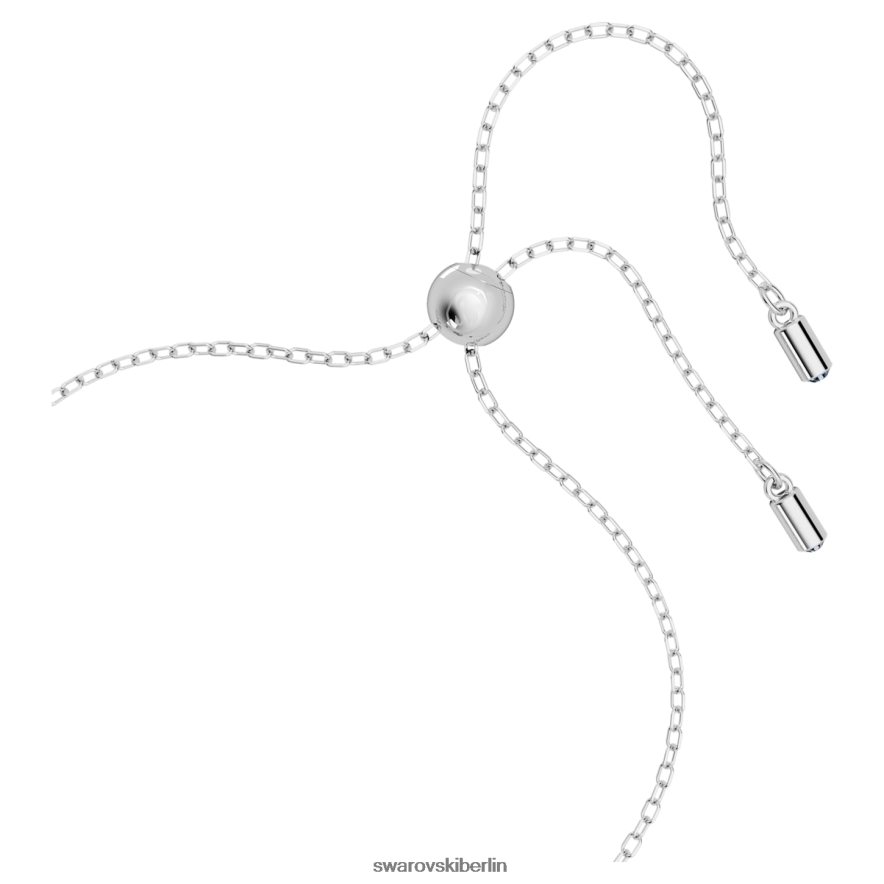 Swarovski Hohles Armband ineinandergreifende Schlaufe, blau, rhodiniert Schmuck HLT448462