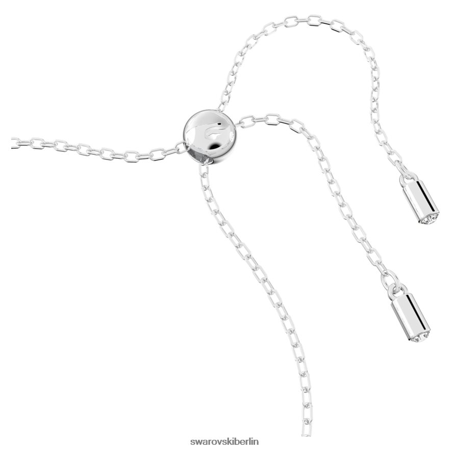 Swarovski Hohles Armband ineinandergreifende Schlaufe, weiß, rhodiniert Schmuck HLT448430