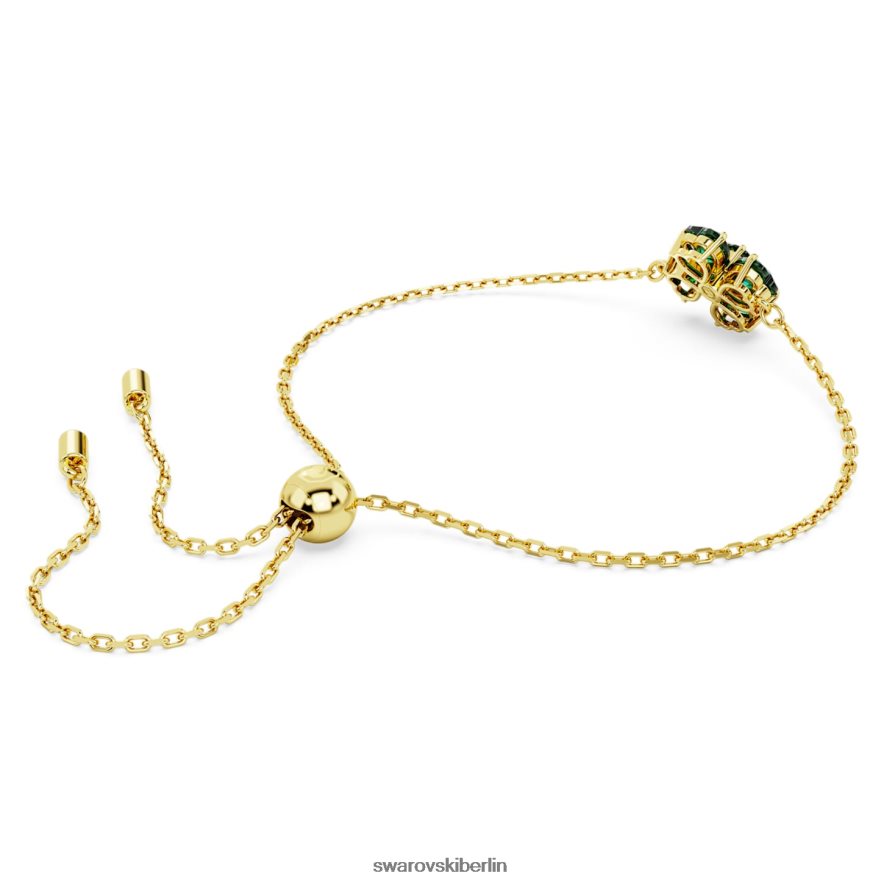 Swarovski Idylle-Armband Mischschliffe, Kleeblatt, grün, vergoldet Schmuck HLT448458