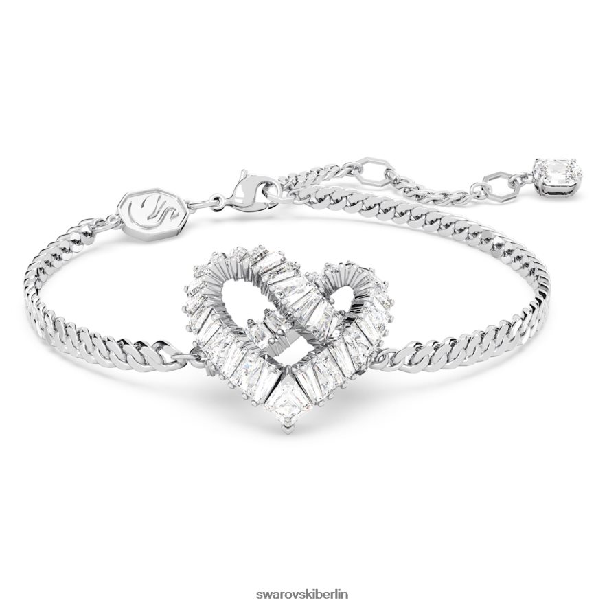 Swarovski Matrix-Armband Herz, weiß, rhodiniert Schmuck HLT448440