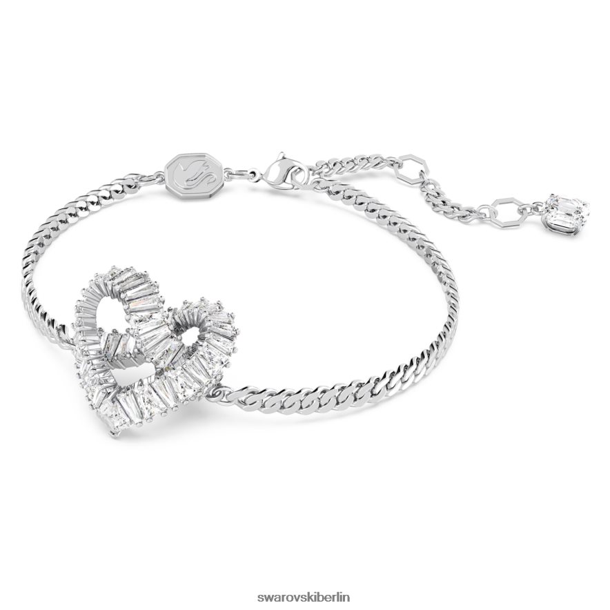 Swarovski Matrix-Armband Herz, weiß, rhodiniert Schmuck HLT448440