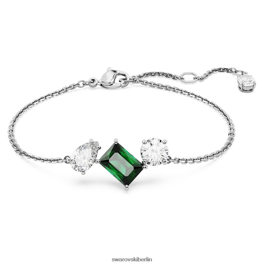 Swarovski Mesmera-Armband Mischschliffe, grün, rhodiniert Schmuck HLT448457