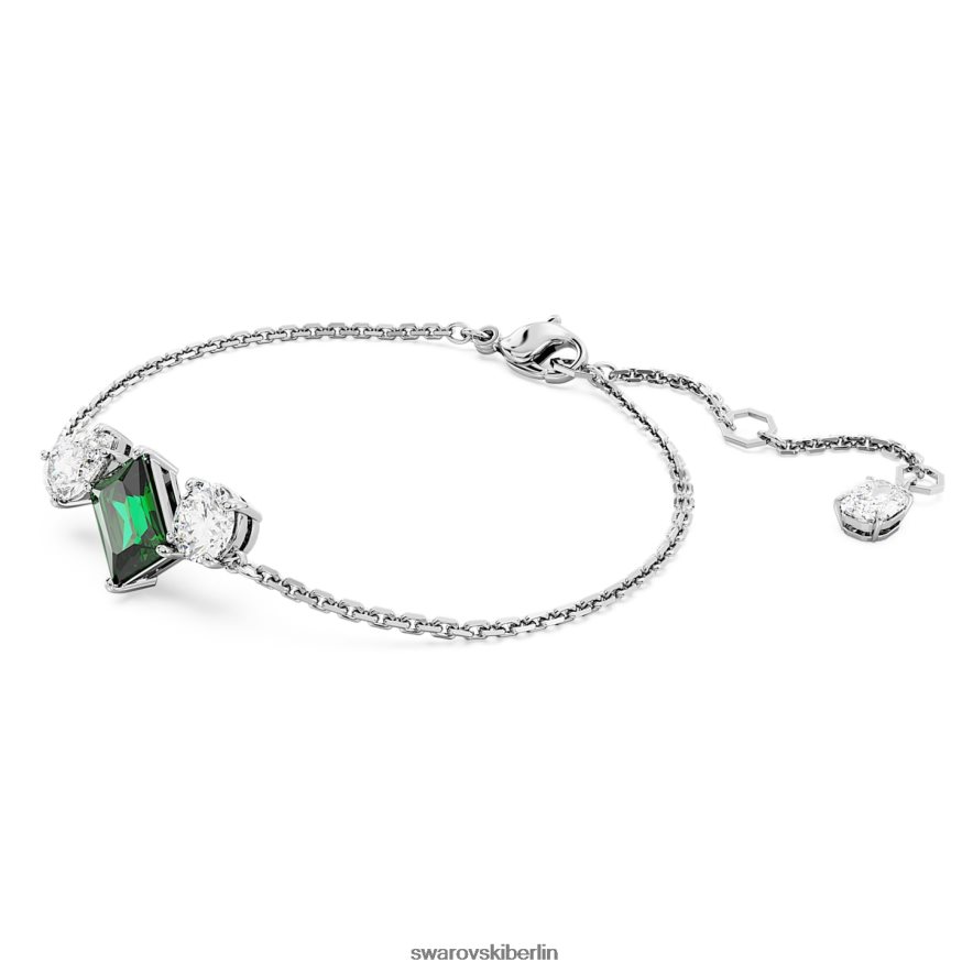 Swarovski Mesmera-Armband Mischschliffe, grün, rhodiniert Schmuck HLT448457