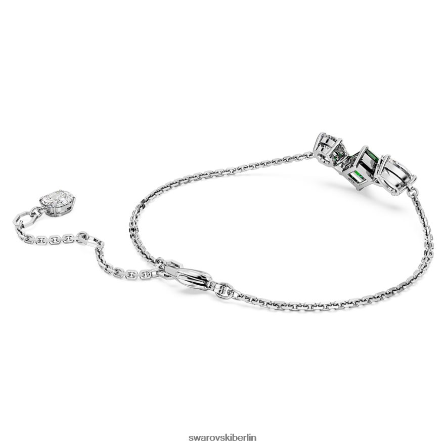 Swarovski Mesmera-Armband Mischschliffe, grün, rhodiniert Schmuck HLT448457