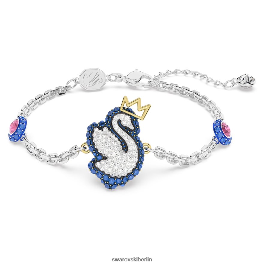 Swarovski Pop-Schwan-Armband Schwan, blau, rhodiniert Schmuck HLT448451