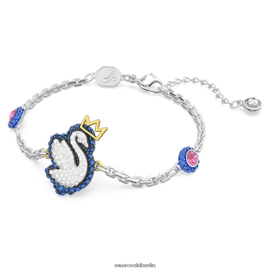 Swarovski Pop-Schwan-Armband Schwan, blau, rhodiniert Schmuck HLT448451