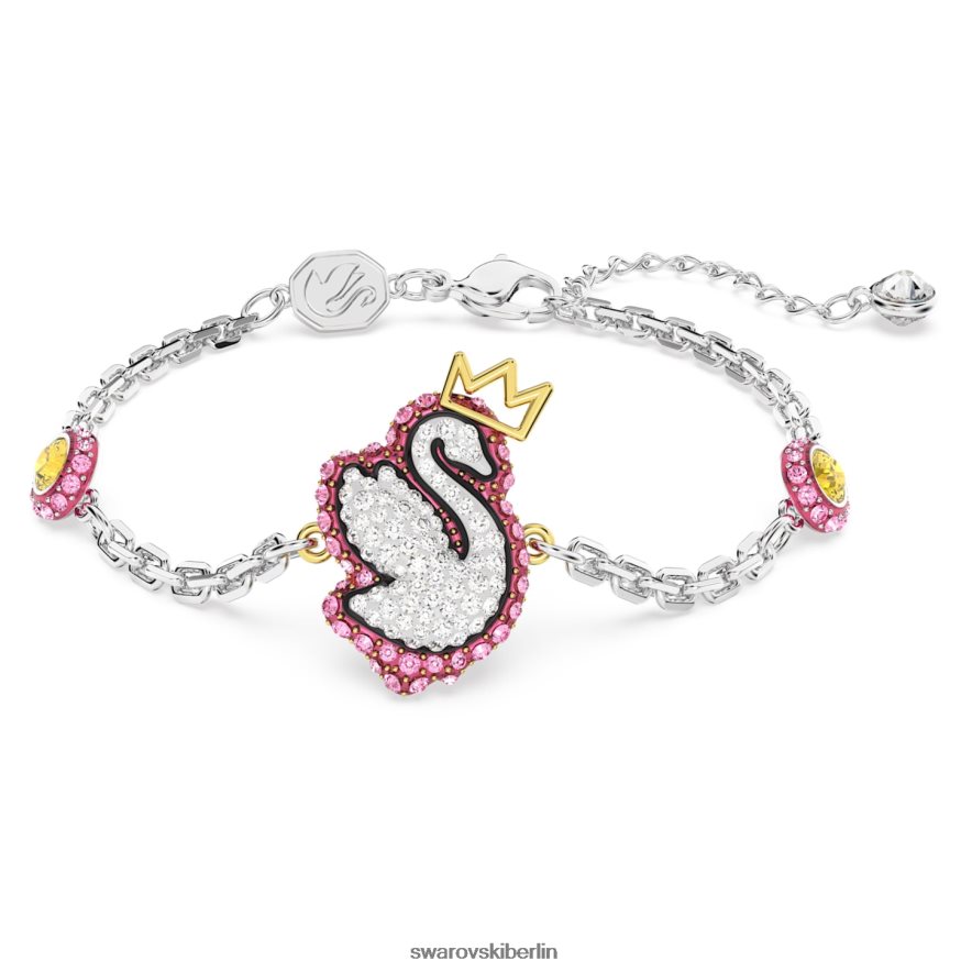 Swarovski Pop-Schwan-Armband Schwan, rosa, rhodiniert Schmuck HLT448446