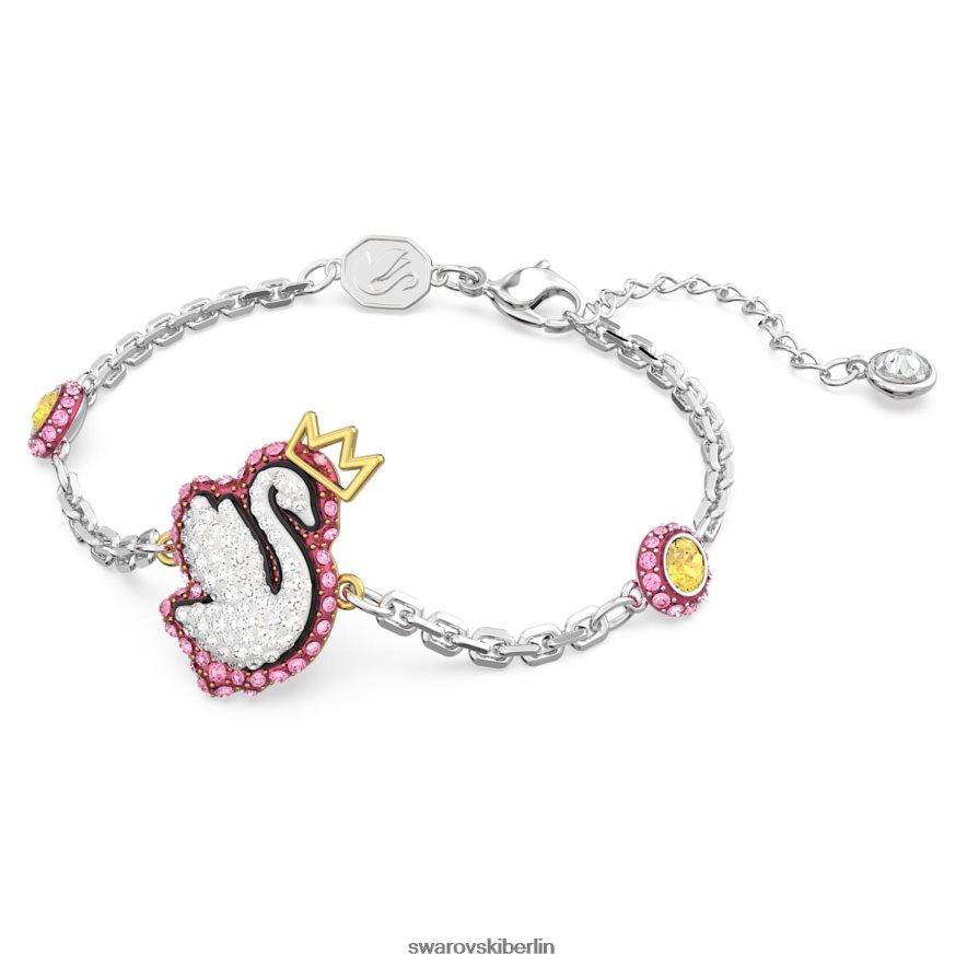 Swarovski Pop-Schwan-Armband Schwan, rosa, rhodiniert Schmuck HLT448446