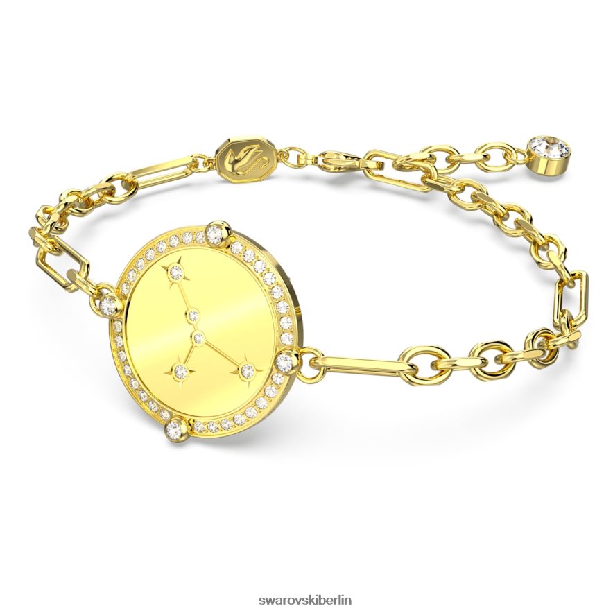 Swarovski Sternzeichen-Armband Krebs, Goldton, vergoldet Schmuck HLT448443