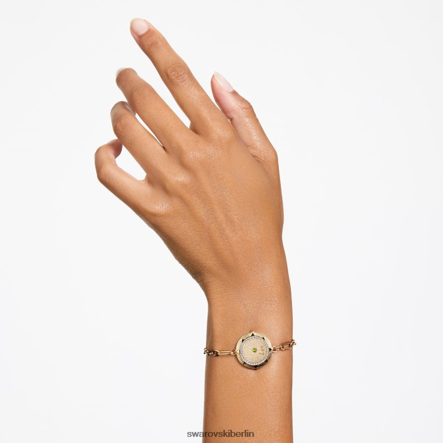 Swarovski Sternzeichen-Armband Löwe, Goldton, vergoldet Schmuck HLT448450