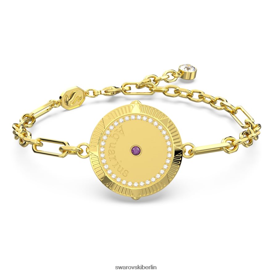 Swarovski Sternzeichen-Armband Wassermann, Goldton, vergoldet Schmuck HLT448449