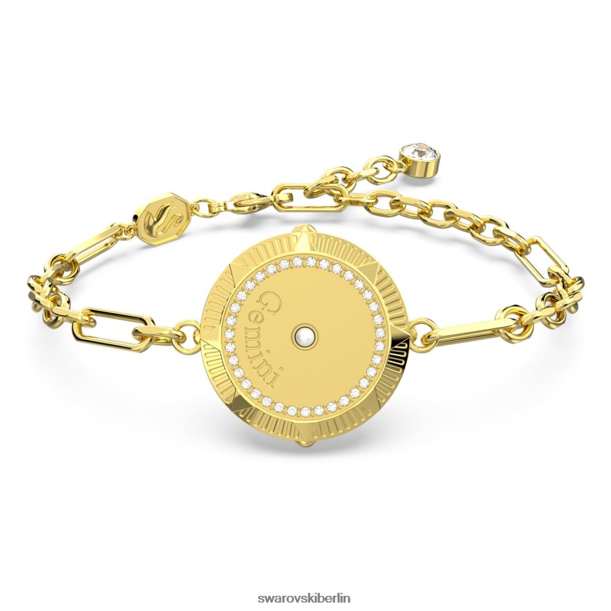 Swarovski Sternzeichen-Armband Zwillinge, Goldton, vergoldet Schmuck HLT448439