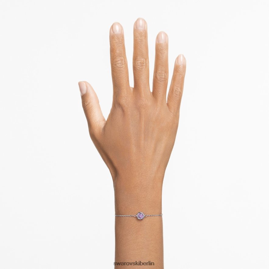 Swarovski Stilla-Armband Rundschliff, lila, rhodiniert Schmuck HLT448464