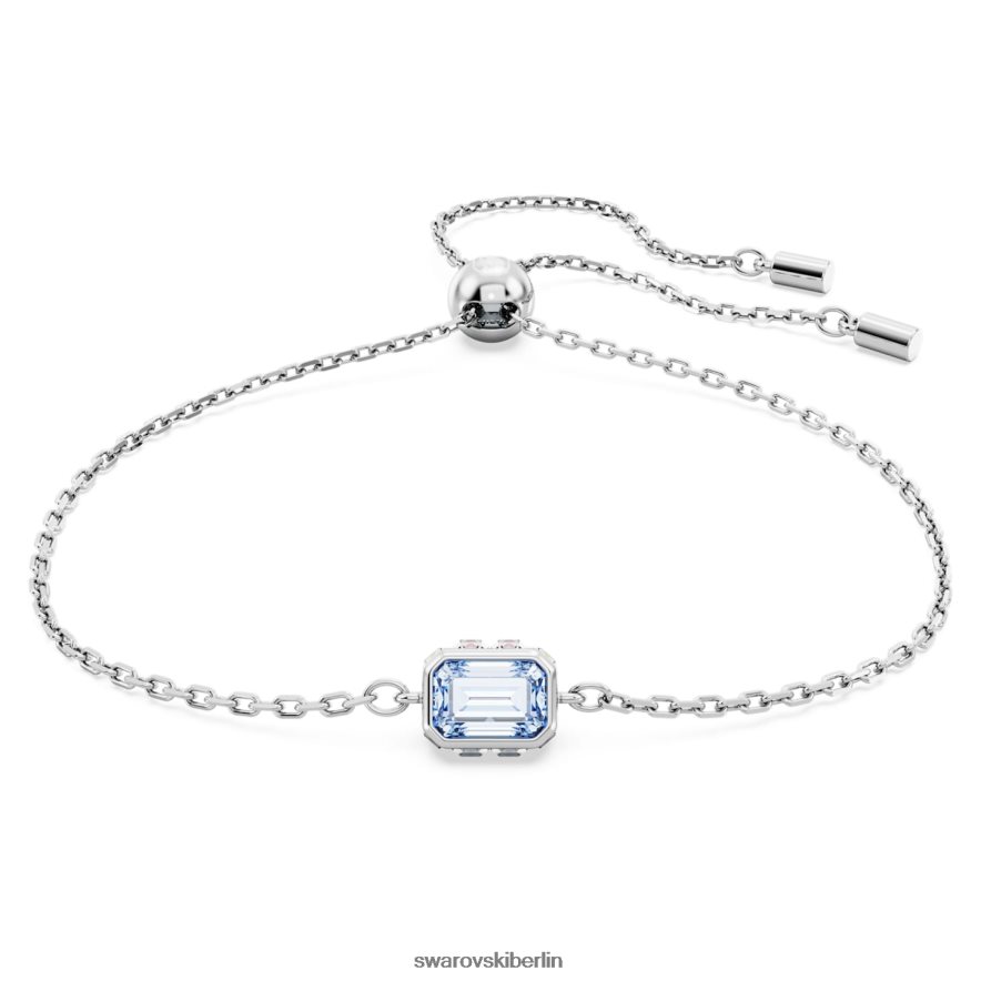Swarovski Stilla-Armband rechteckiger Schliff, blau, rhodiniert Schmuck HLT448463