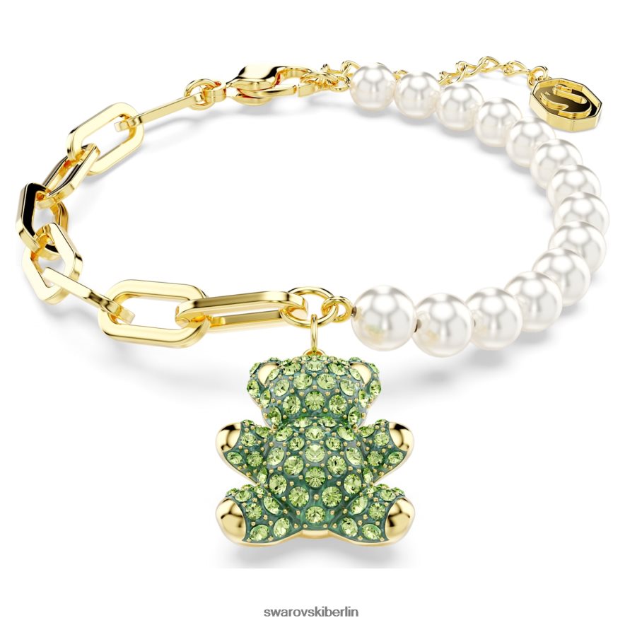 Swarovski Teddy-Armband Bär, mehrfarbig, vergoldet Schmuck HLT448455