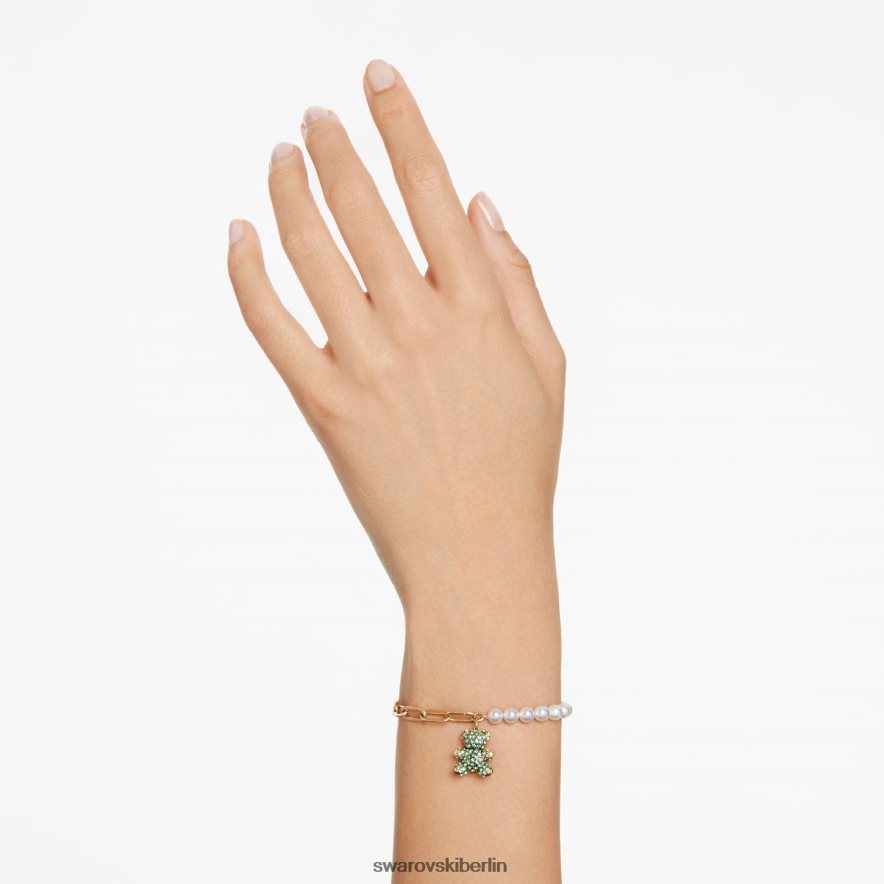Swarovski Teddy-Armband Bär, mehrfarbig, vergoldet Schmuck HLT448455