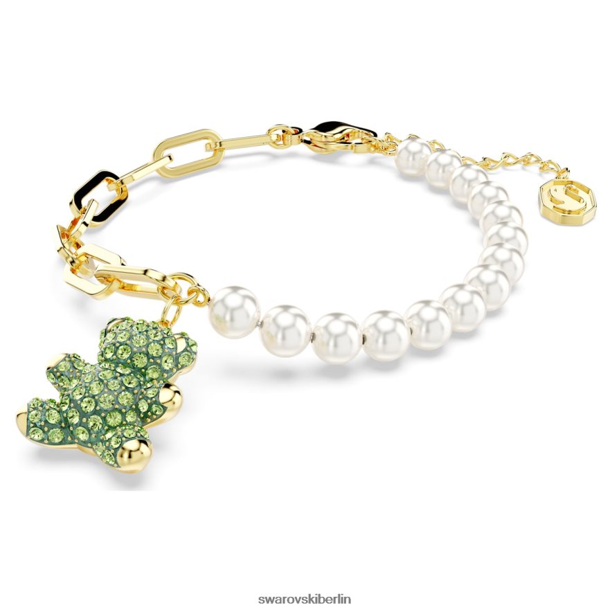 Swarovski Teddy-Armband Bär, mehrfarbig, vergoldet Schmuck HLT448455