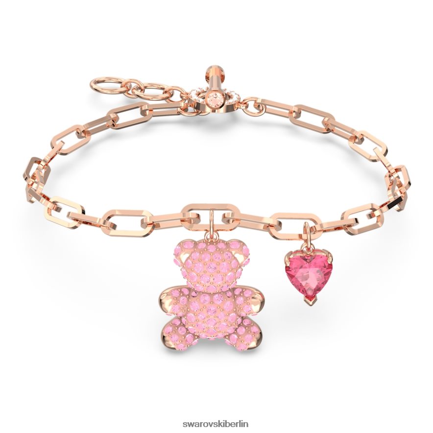 Swarovski Teddy-Armband Bär, rosa, rosévergoldet Schmuck HLT448434
