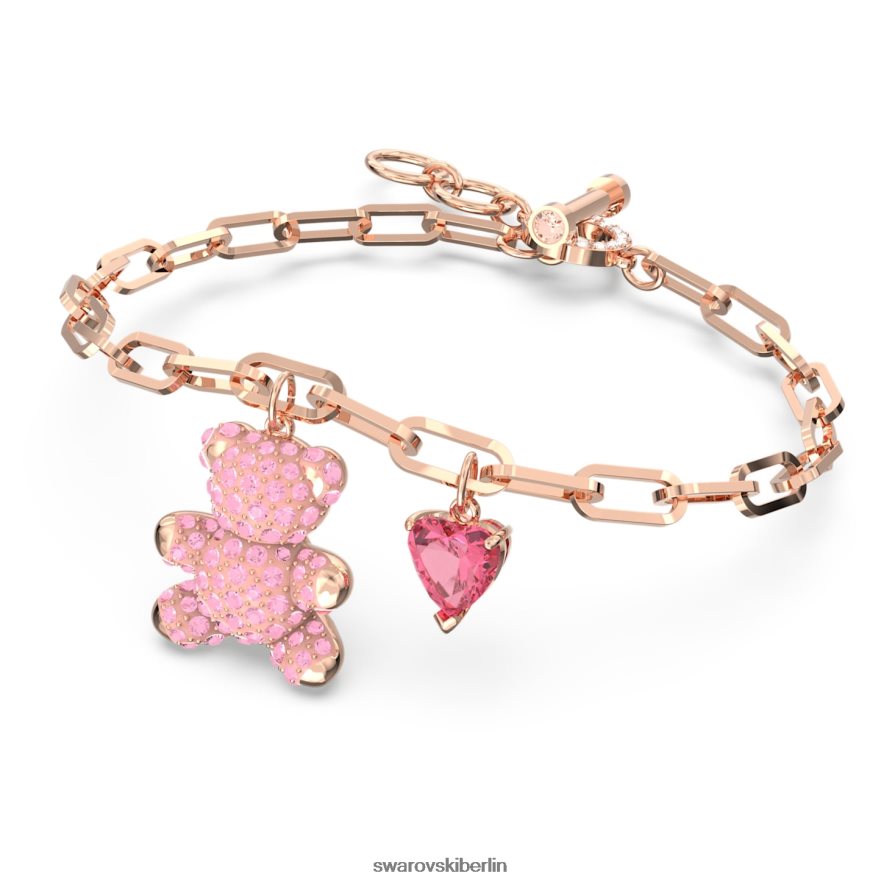 Swarovski Teddy-Armband Bär, rosa, rosévergoldet Schmuck HLT448434