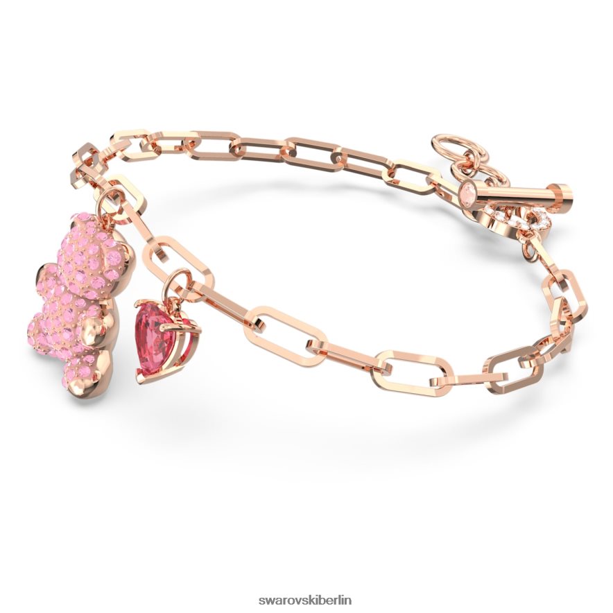 Swarovski Teddy-Armband Bär, rosa, rosévergoldet Schmuck HLT448434