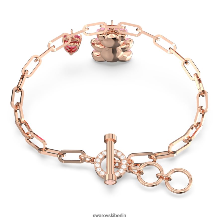 Swarovski Teddy-Armband Bär, rosa, rosévergoldet Schmuck HLT448434