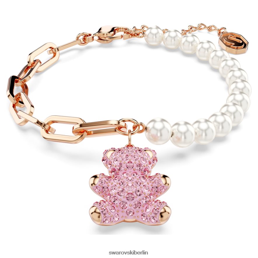 Swarovski Teddy-Armband Bär, rosa, rosévergoldet Schmuck HLT448454