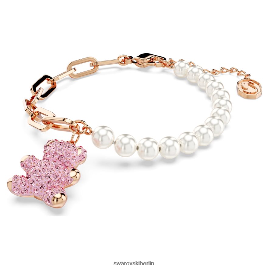 Swarovski Teddy-Armband Bär, rosa, rosévergoldet Schmuck HLT448454