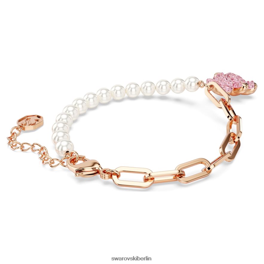 Swarovski Teddy-Armband Bär, rosa, rosévergoldet Schmuck HLT448454