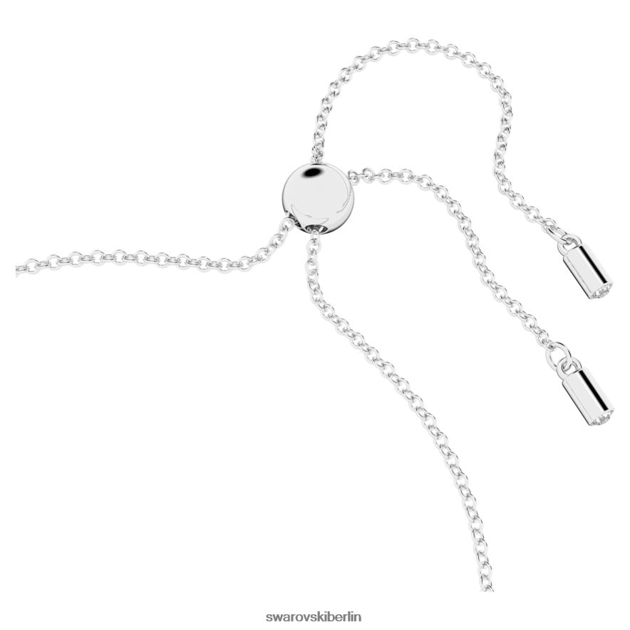 Swarovski Unendlichkeitsarmband Unendlichkeit und Herz, weiß, rhodiniert Schmuck HLT448435